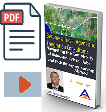 Become a Travel Agent and Emigration Consultant Navigating the Complexity of Relocation Visas, 
    Jobs, and Tech Entrepreneurship Abroad